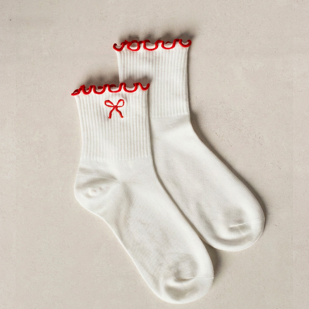 Red Ruffle Socks Smash + Tess: Red Ruffle Sock Set – Jilly Box